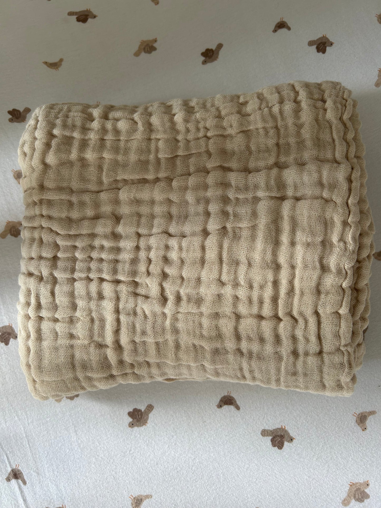Mousseline stof, hydrofiele doek met naam