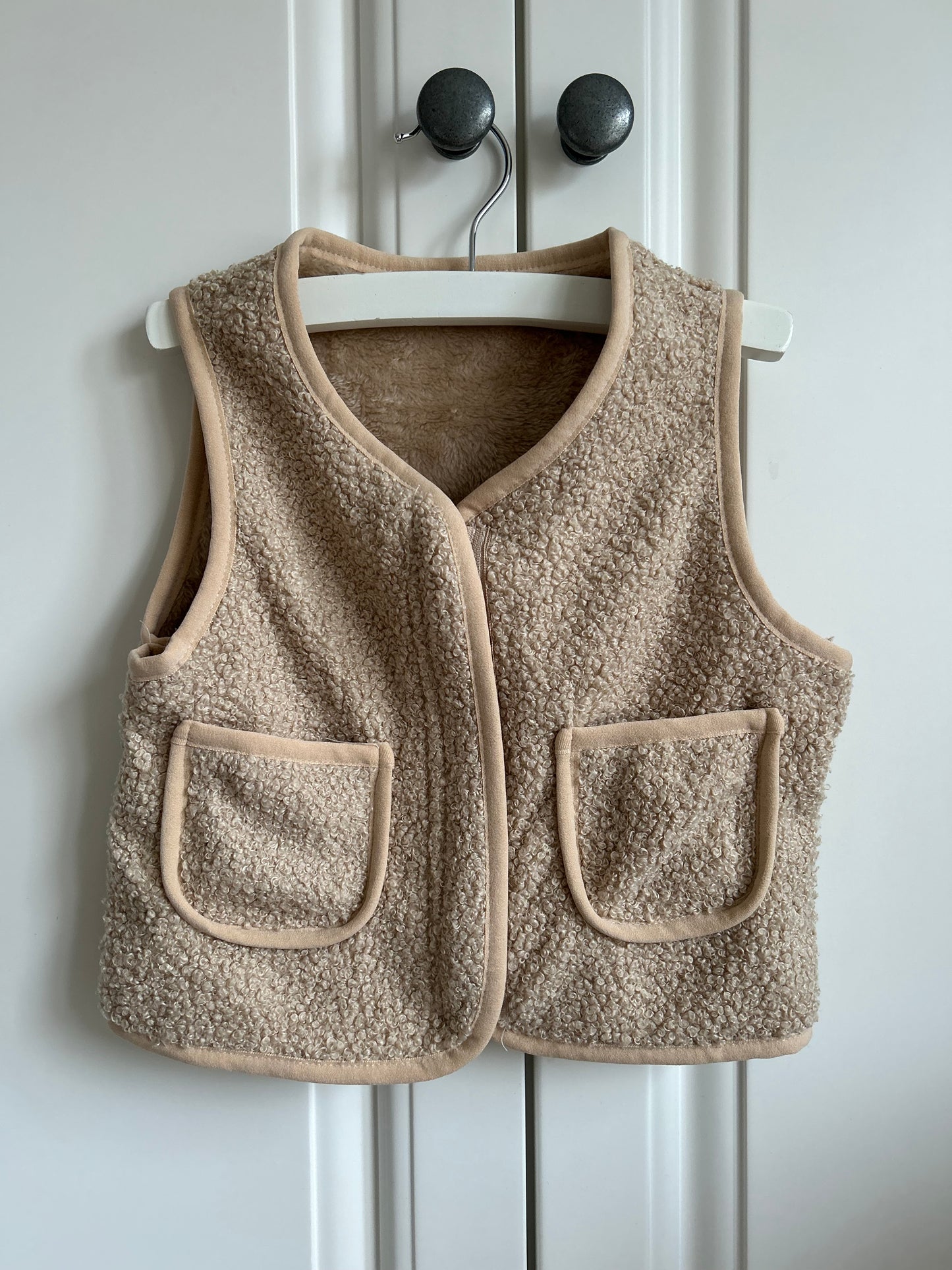 Teddy gilet met naam