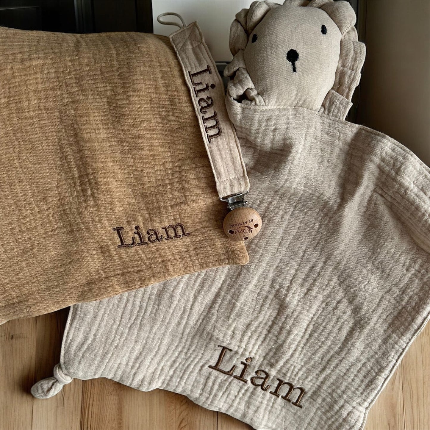 Combi speenkoord en knuffeldoekje