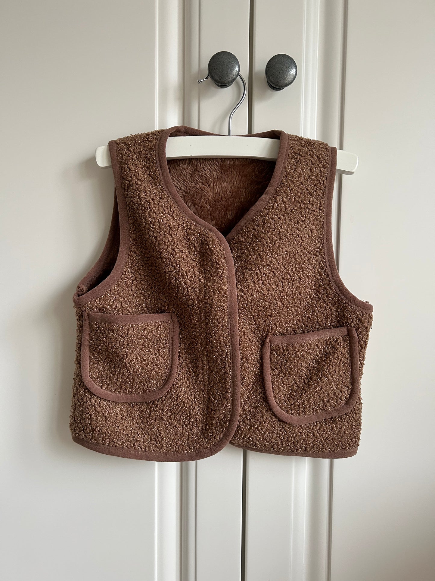 Teddy gilet met naam